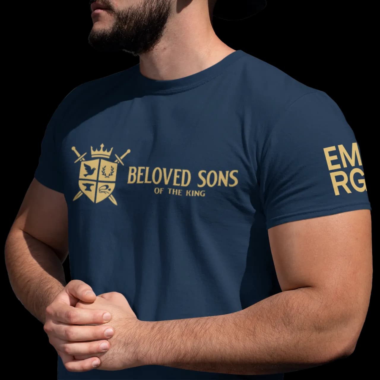 Sueded Beloved Sons of the King Graphic TEAM Tee