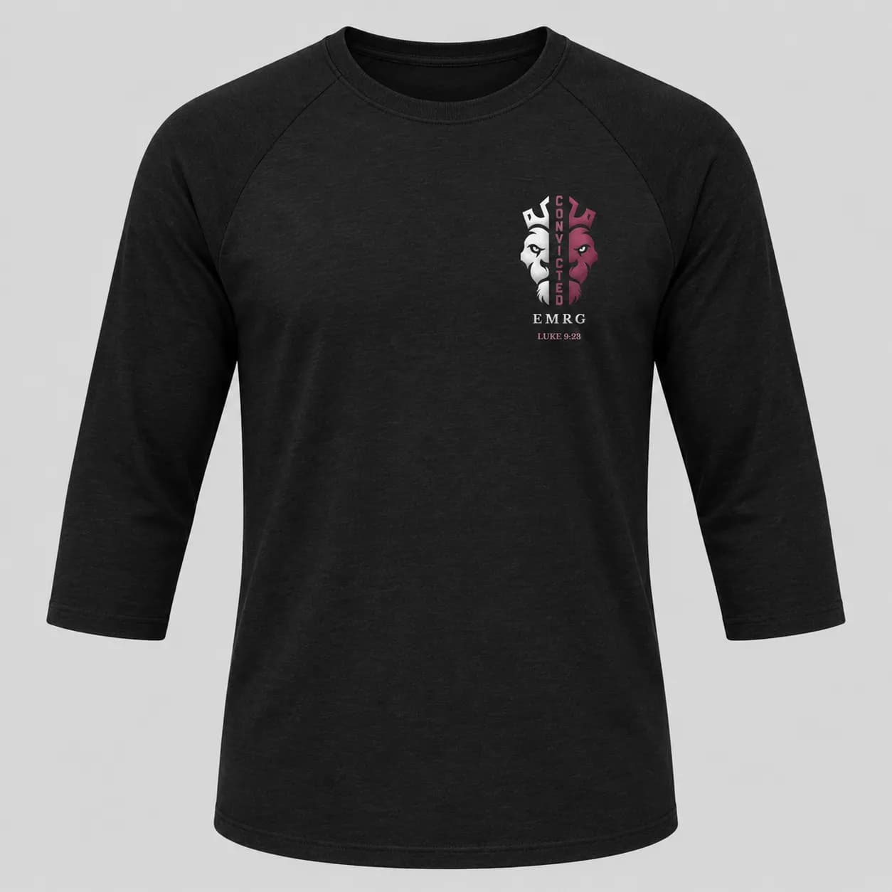 Convicted Raglan 3/4 Sleeve Tee