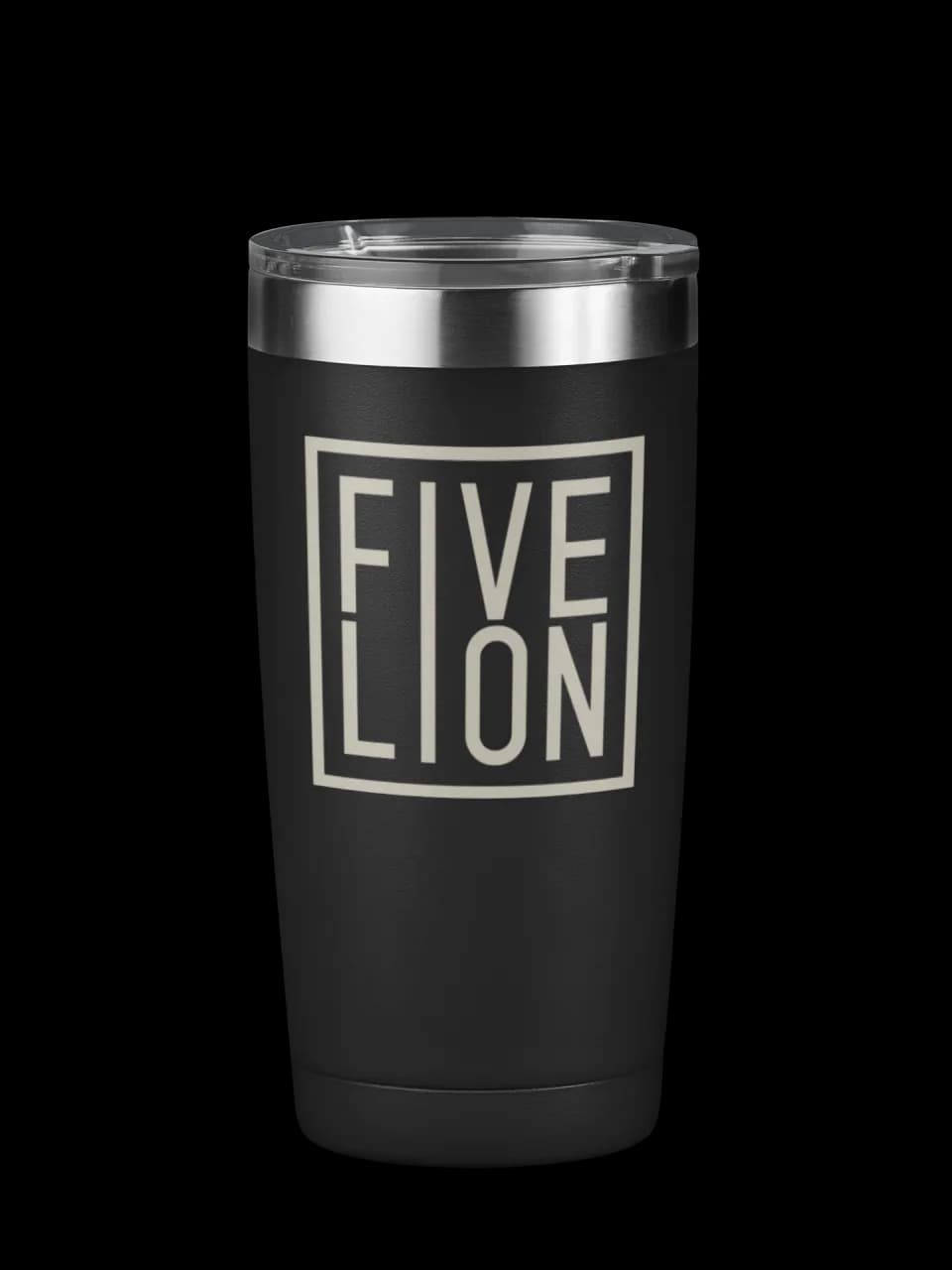 Five Lion Engraved 20 oz Tumbler