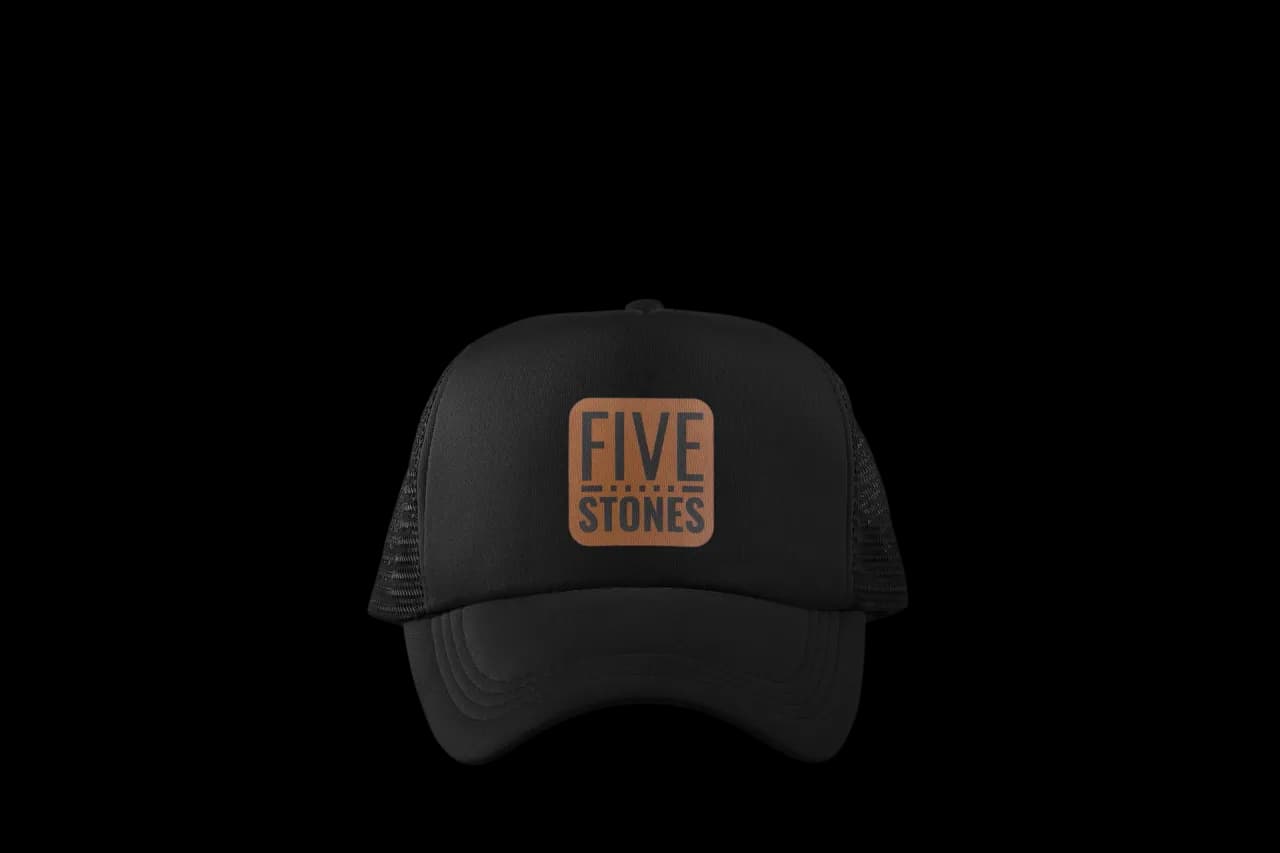 Five Stones Leather Patch Hat
