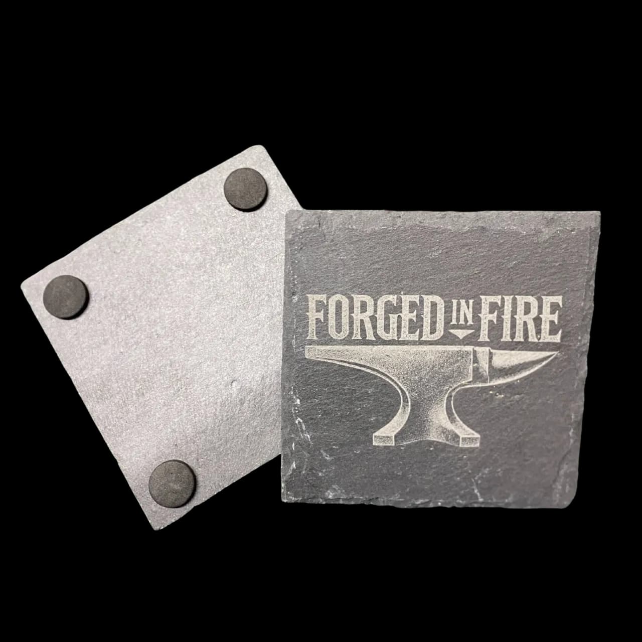 ADDITIONAL Forged In Fire Stone Coaster Set of 2