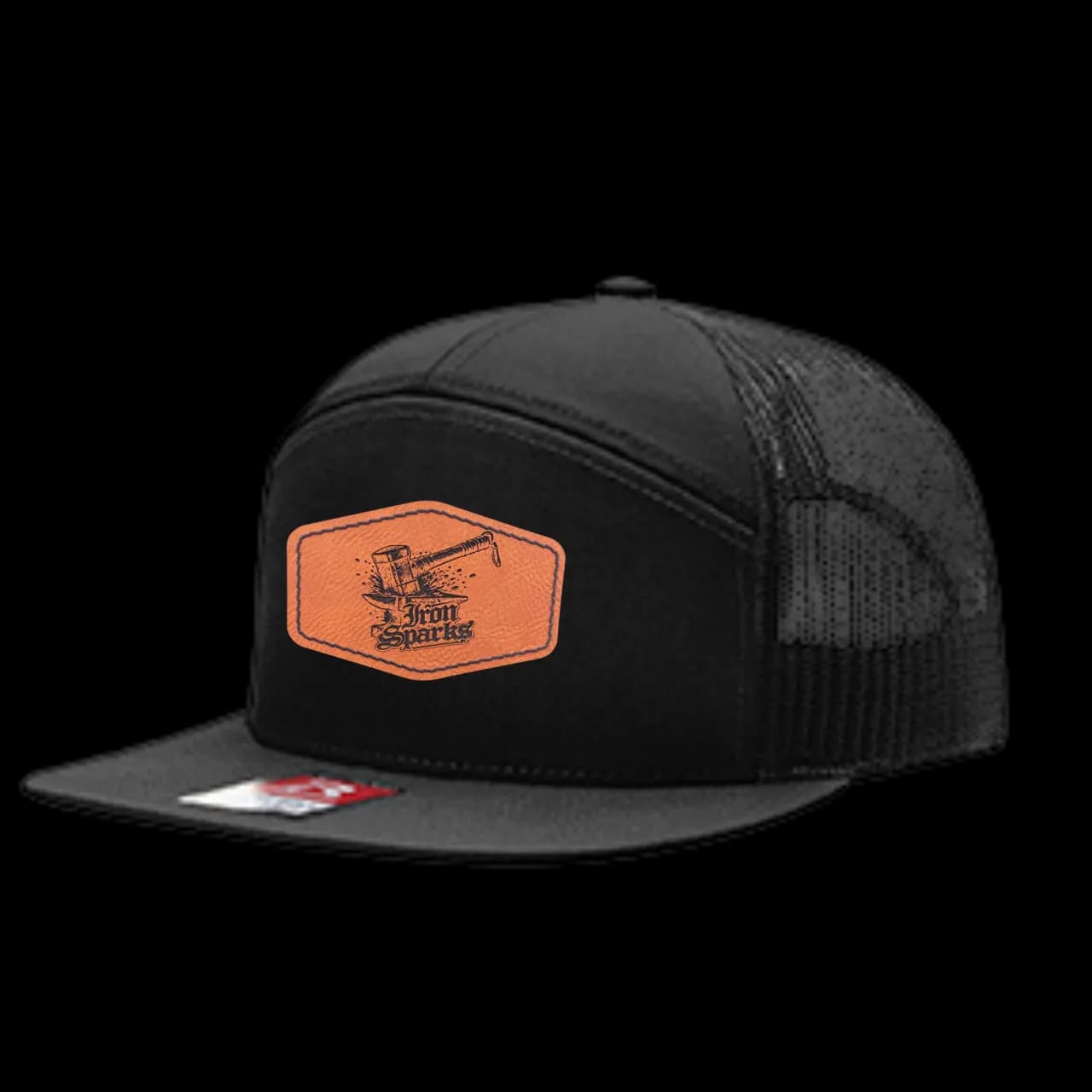 Iron Sparks Leather Logo Hat