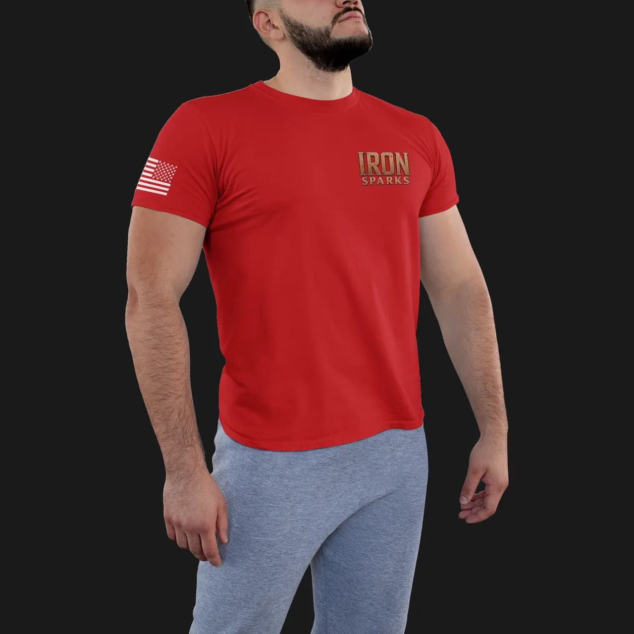 Iron Sparks Red Tee