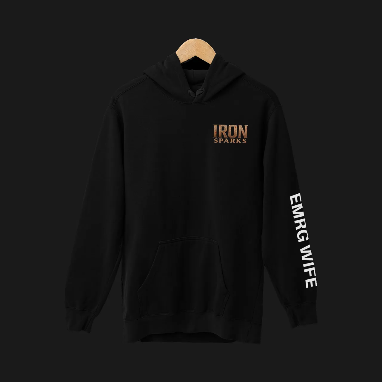 Iron Sparks WIFE Black Hoodie