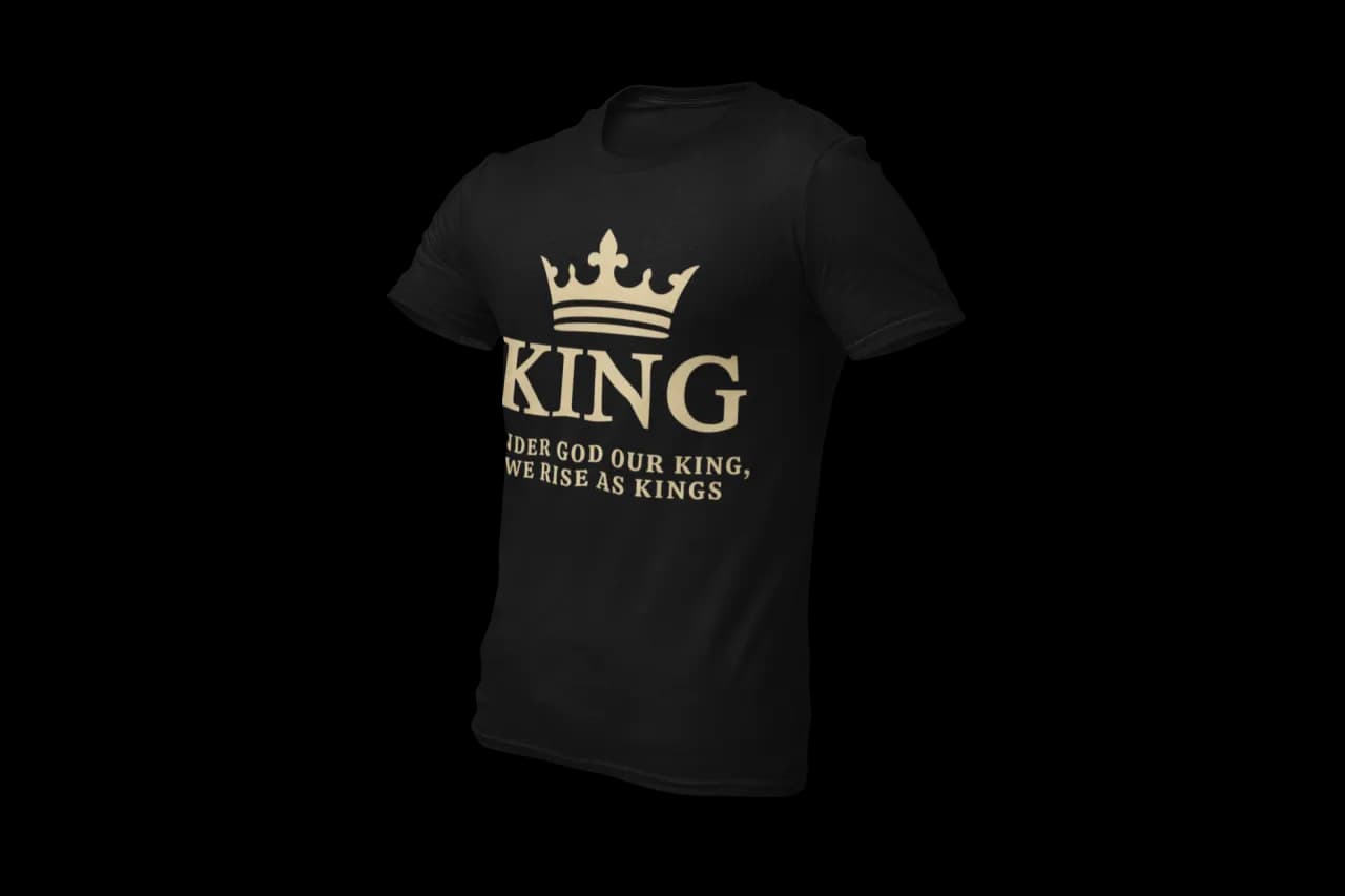 KING T-Shirt in Black
