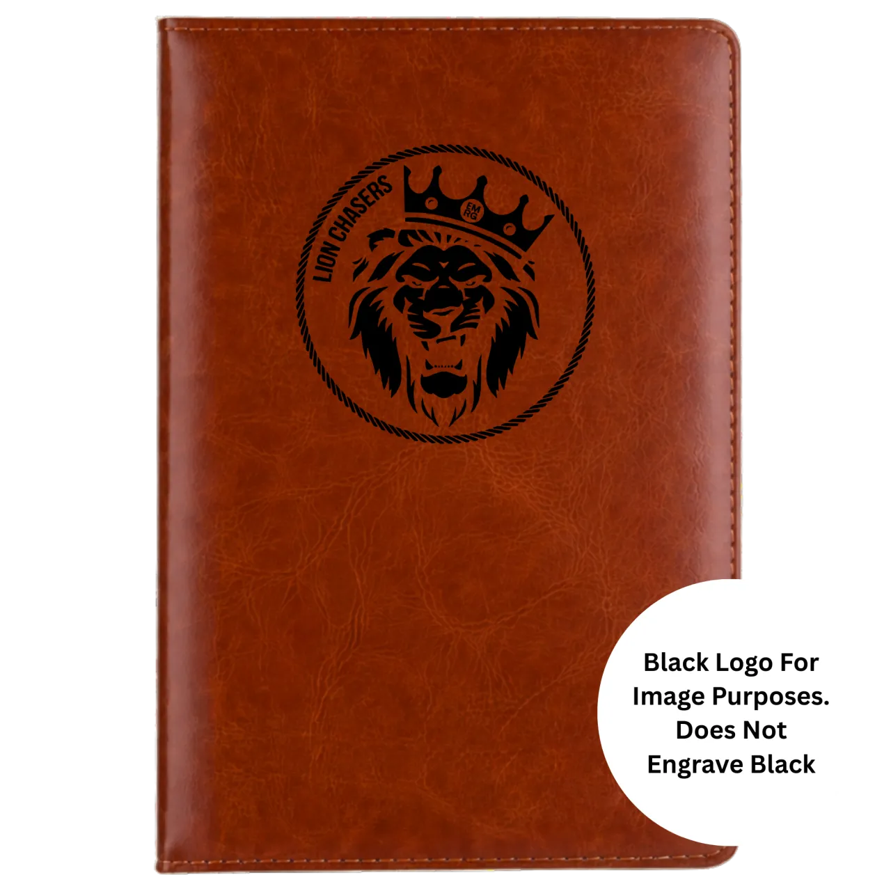 Lion Chasers 5.5x8.3" Hardcover Leather A5 Notebook