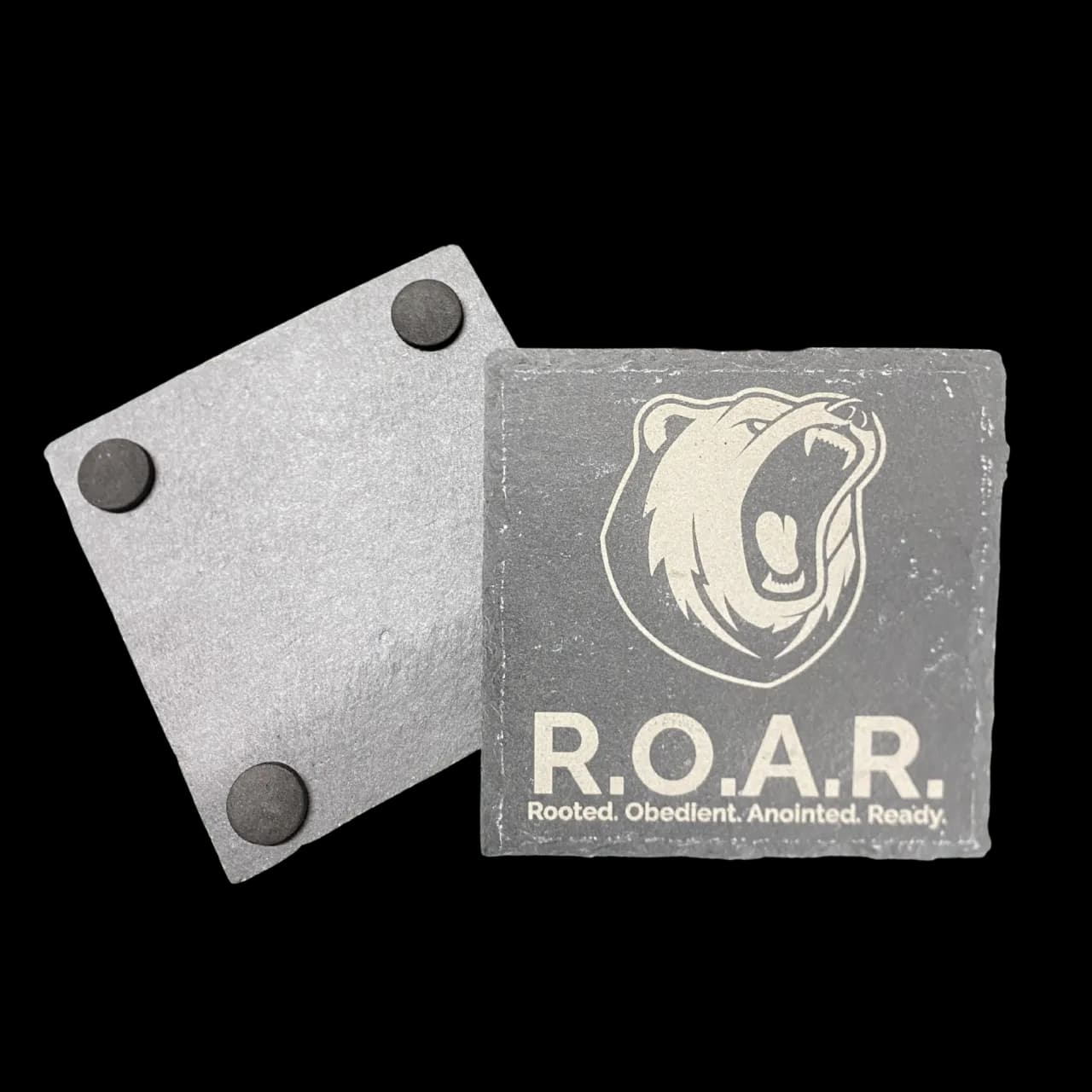 ADDITIONAL ROAR Stone Coasters, set of 2
