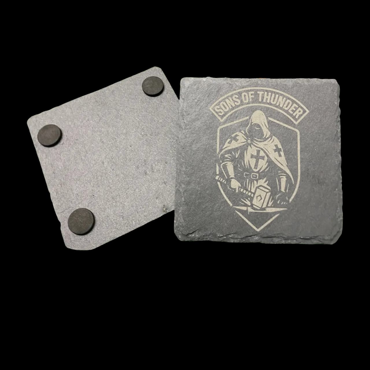 ADDITIONAL Sons Of Thunder Stone Coaster Set of 2