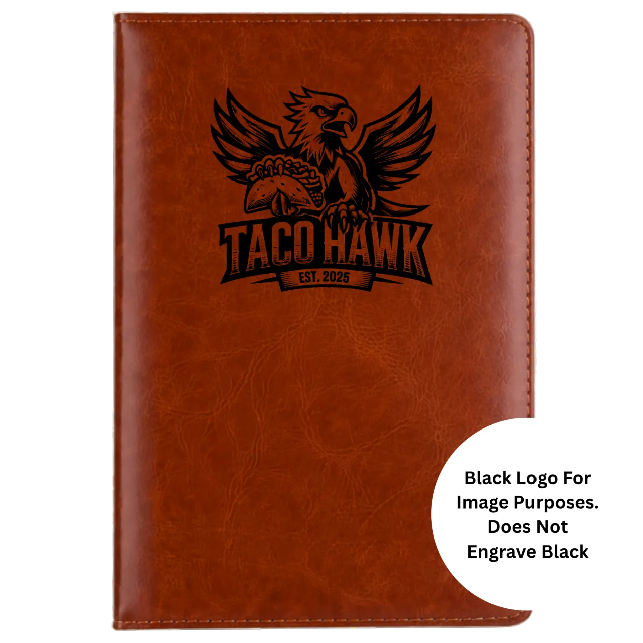 Taco Hawk 5.5x8.3" Hardcover Leather A5 Notebook