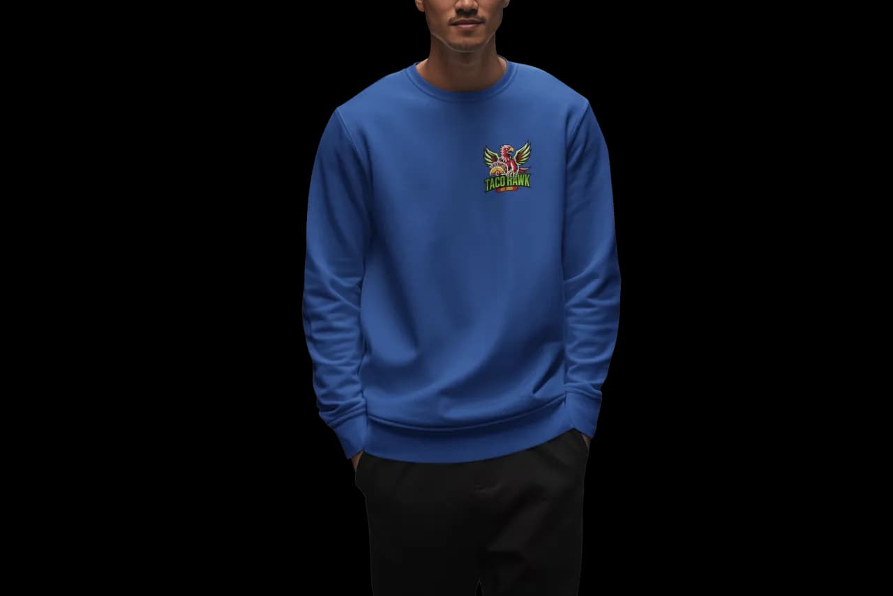 Taco Hawk Graphic Crew Neck