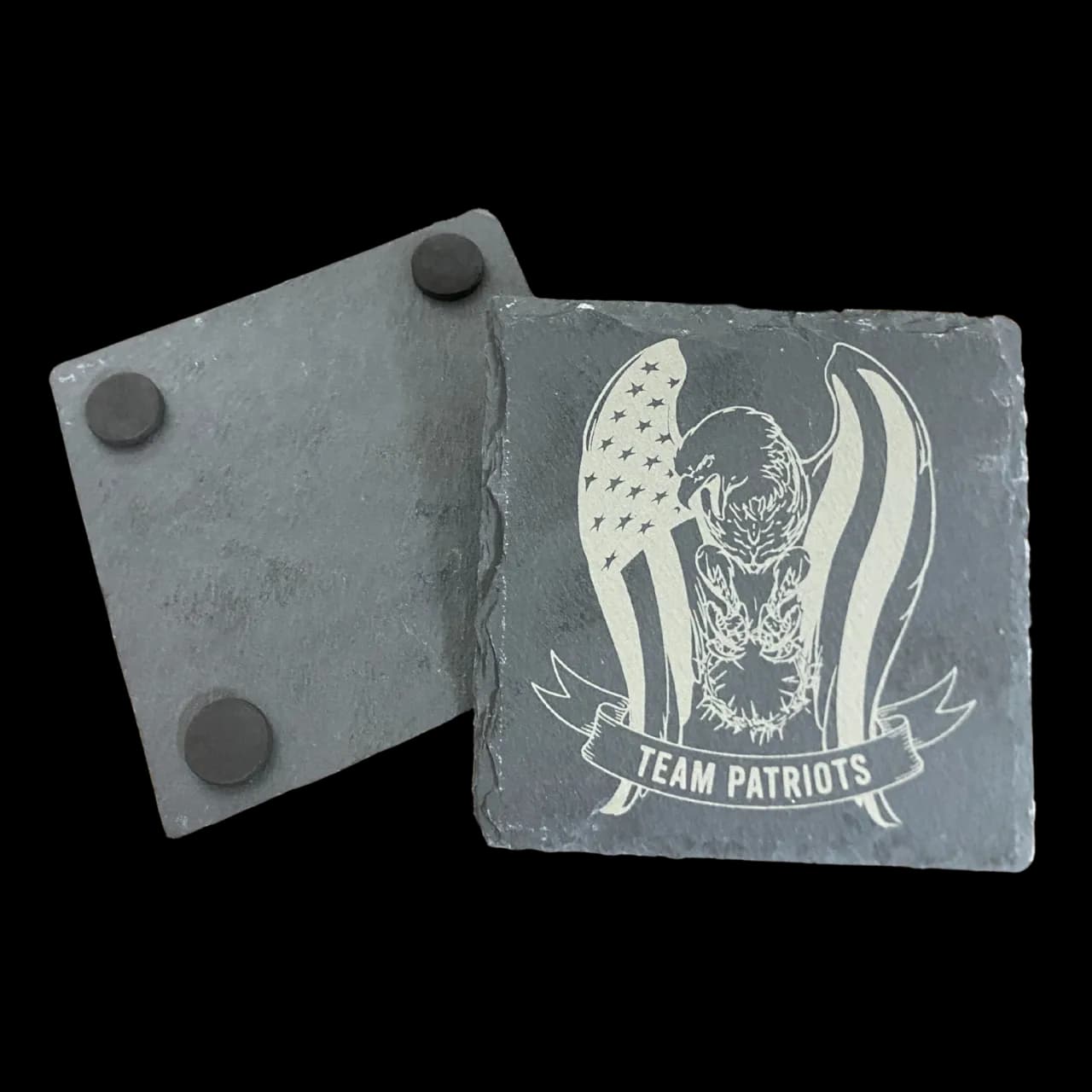 SPEND OVER $100 (on apparel/tumbler), Team Patriots Stone Coaster Set FREE