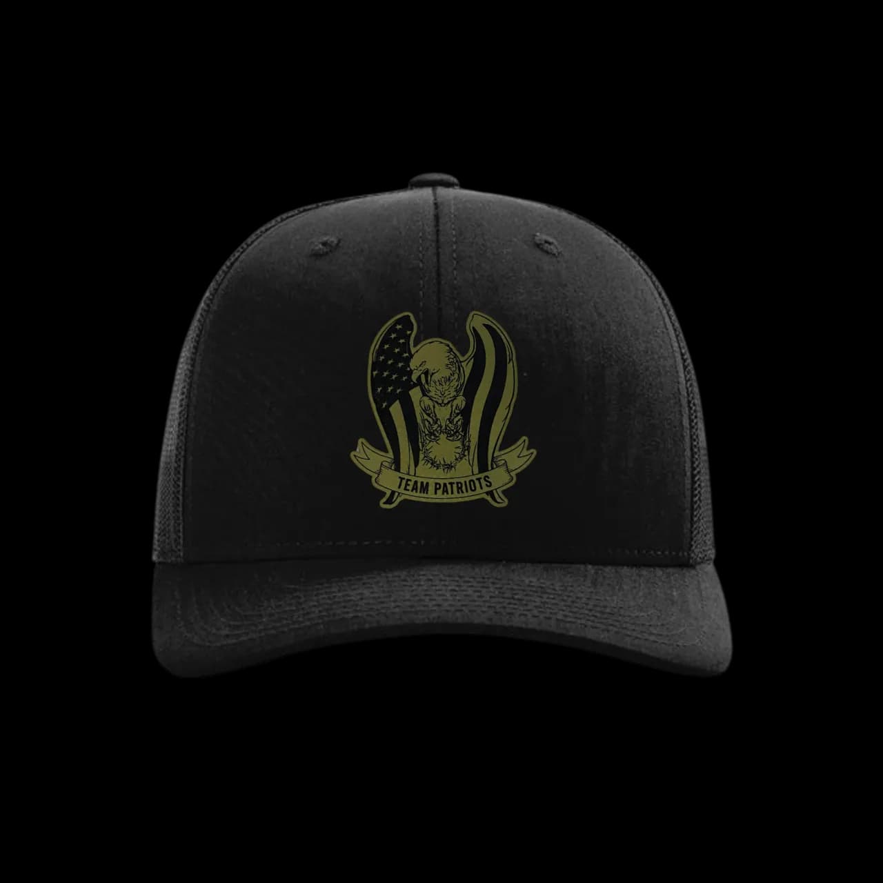 Team Patriots Leather Patch Hat