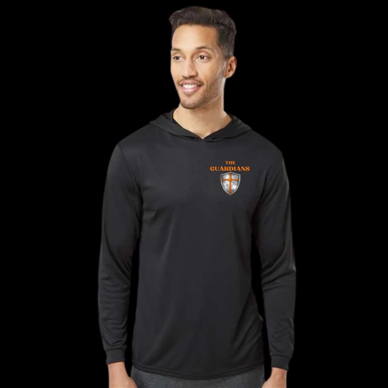 The Guardians Bahama Performance Hooded Long Sleeve- Black