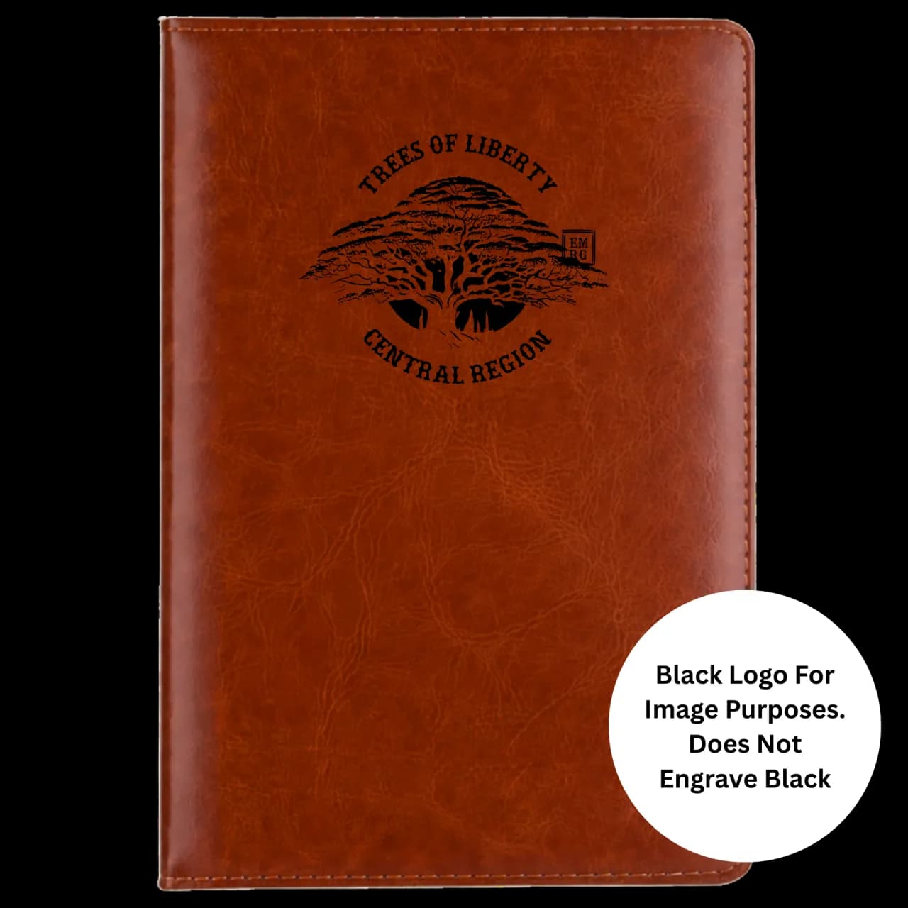 Trees of Liberty 5.5x8.3" Hardcover Leather A5 Notebook